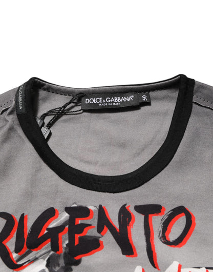 Dolce & Gabbana Multicolor Agrigento Dance Jazz Music Print T-shirt