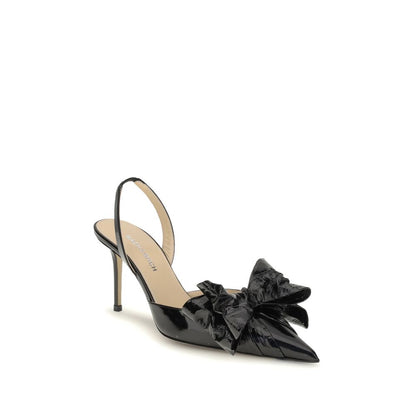 MACH & MACH ''LE CADEAU'' WRAPPED LEATHER SLINGBACKS