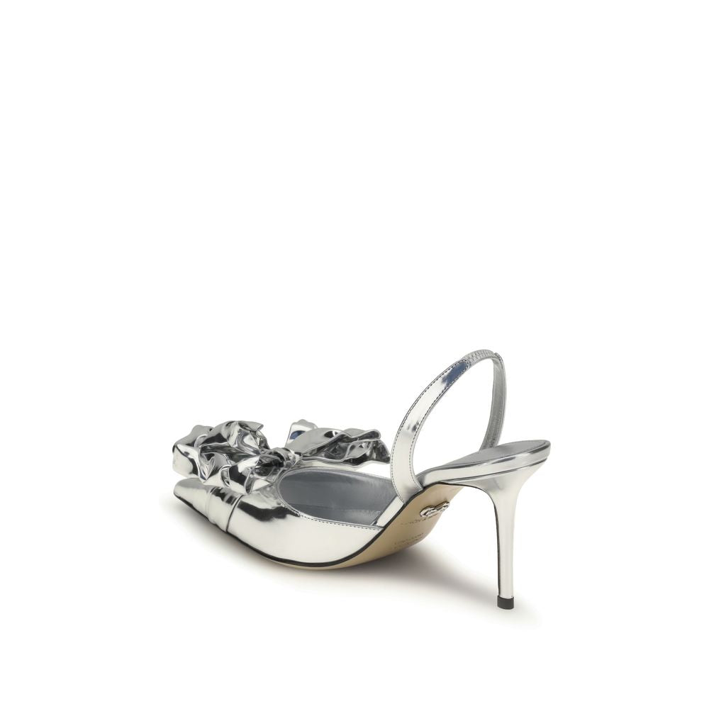 MACH & MACH ''LE CADEAU'' WRAPPED LEATHER SLINGBACKS