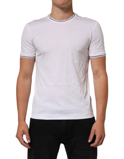 Dolce & Gabbana White Short Sleeves Round Neck Men Underwear T-shirt