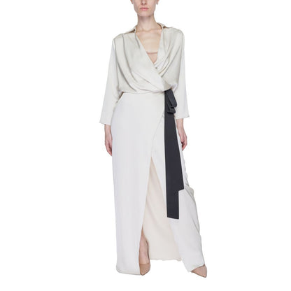 Sandro Ferrone Beige Polyester Long