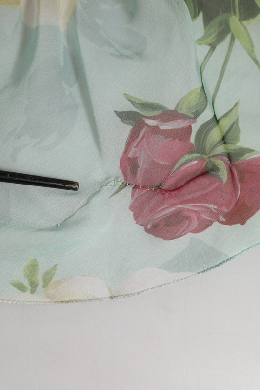 Dolce &amp; Gabbana – Langes, gestuftes Maxikleid mit Blumenmuster in Blau