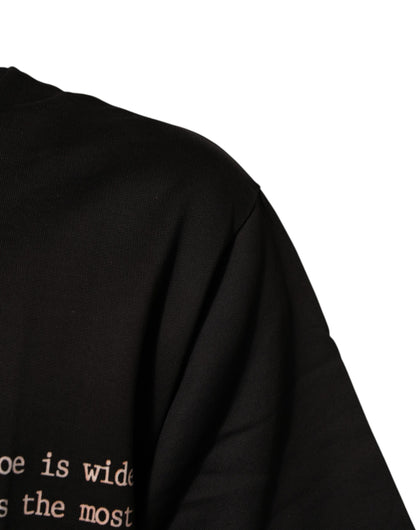 Dolce & Gabbana Black Marilyn Monroe Cotton Crew Neck T-shirt