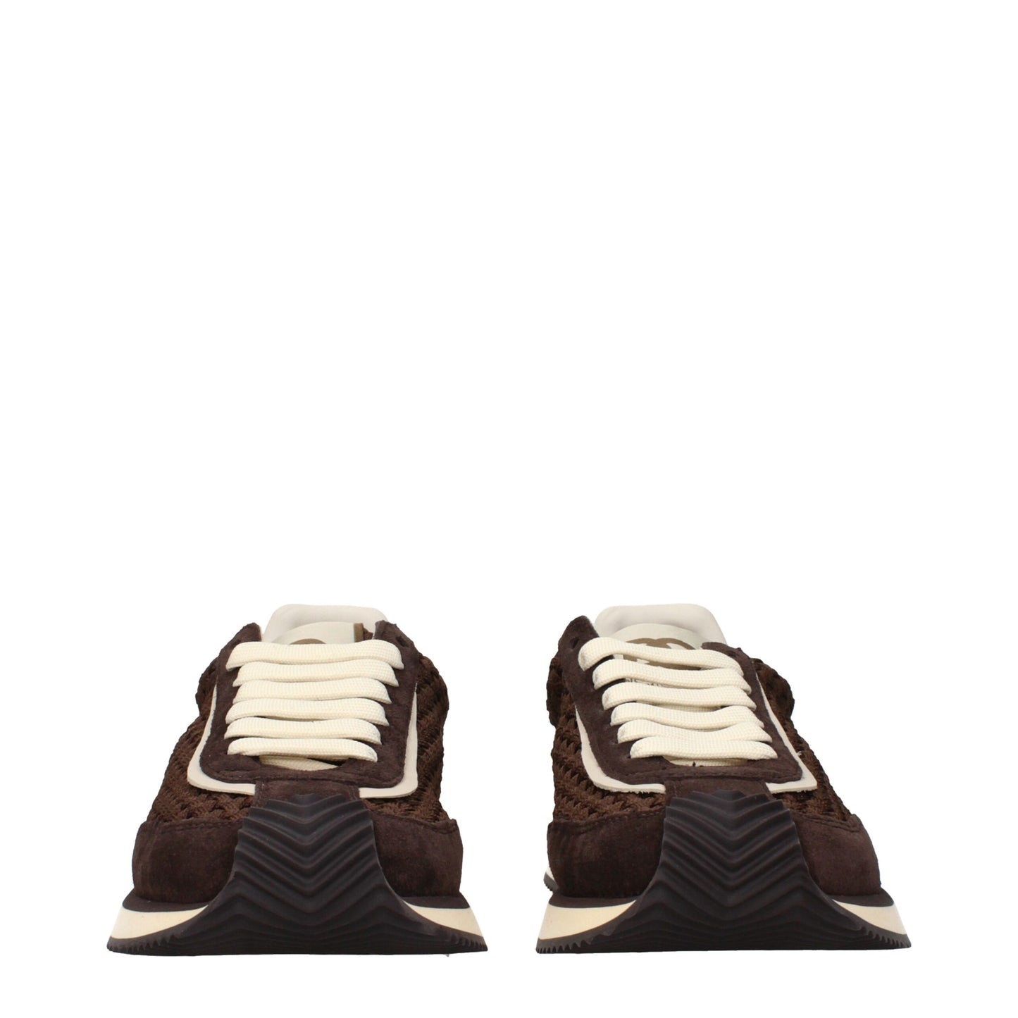 Dolce & Gabbana Brown Fabric Low Tops