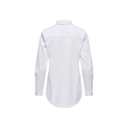 Jacqueline De Yong White Cotton Shirt