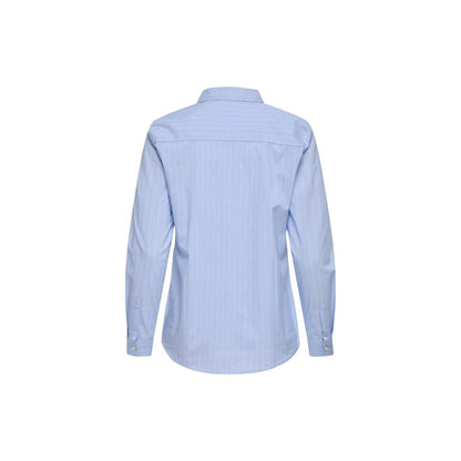 Jacqueline De Yong Blue Cotton Shirt