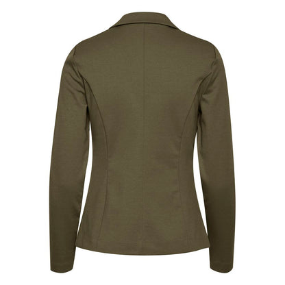 ICHI Green Polyester Blazer