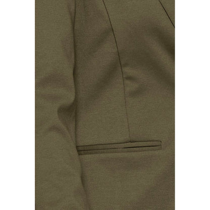 ICHI Green Polyester Blazer