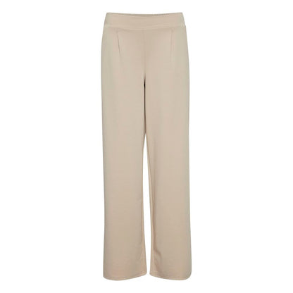 ICHI Beige Recycled Polyurethane Pant