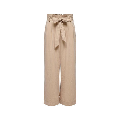 Nur beige Viskosehose