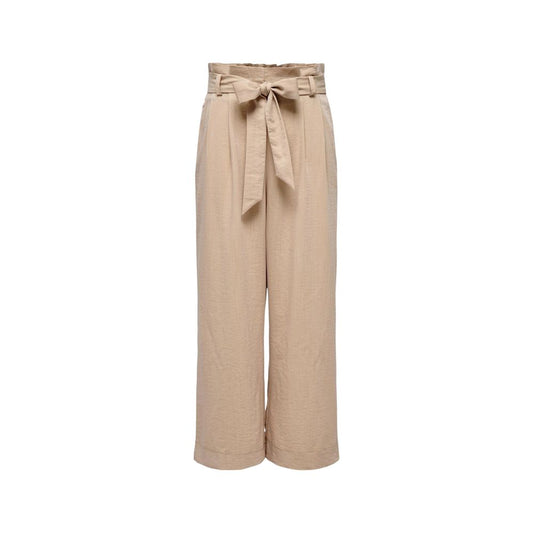Only Beige Viscose Pant