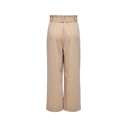Nur beige Viskosehose