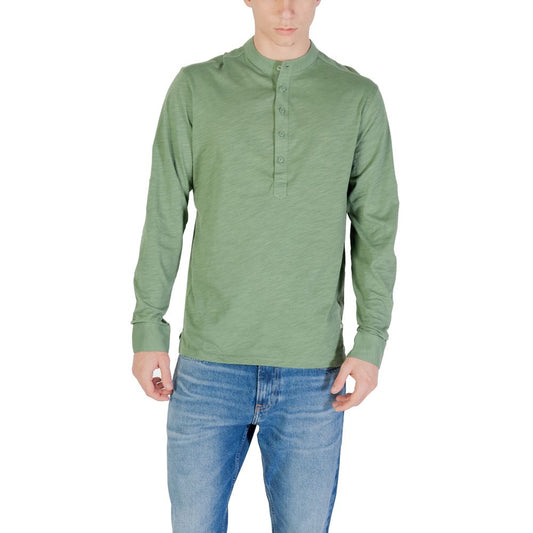 Gianni Lupo Green Cotton Long Sleeve