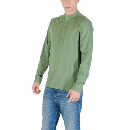 Gianni Lupo Green Cotton Long Sleeve