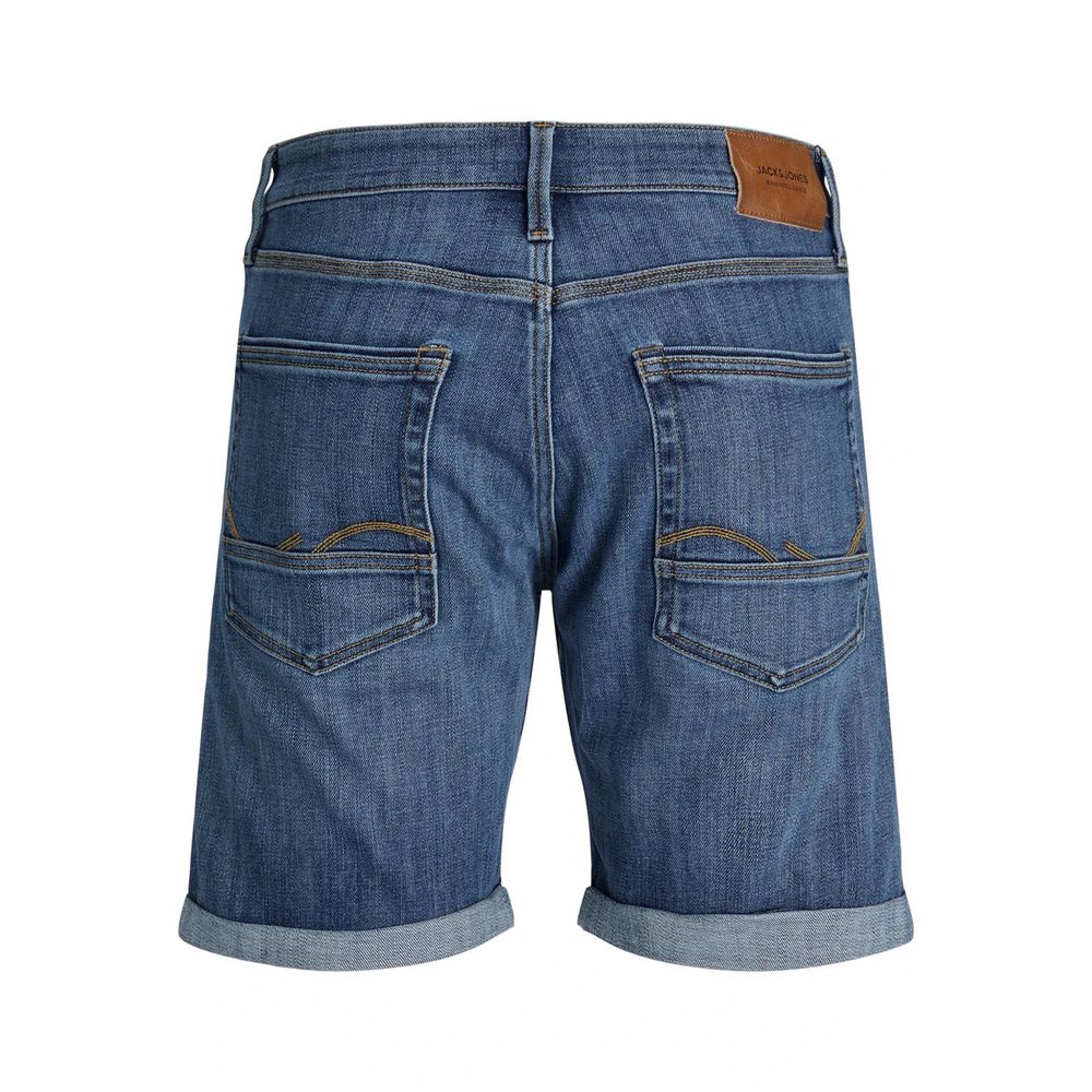 Jack Jones Blue Cotton Bermuda