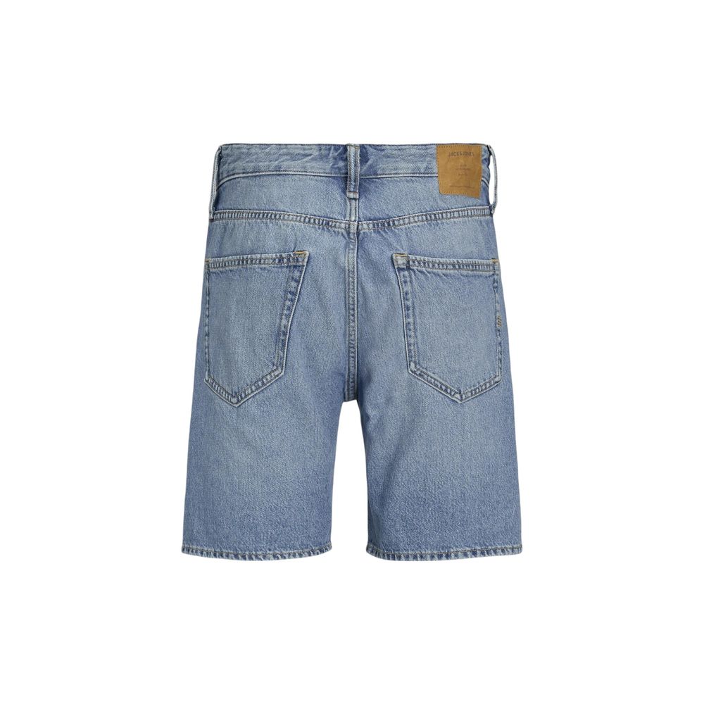 Jack Jones Blue Cotton Bermuda
