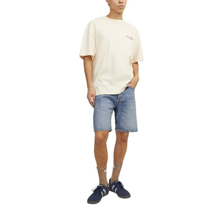 Jack Jones Blue Cotton Bermuda