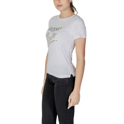Guess White Cotton T-Shirt