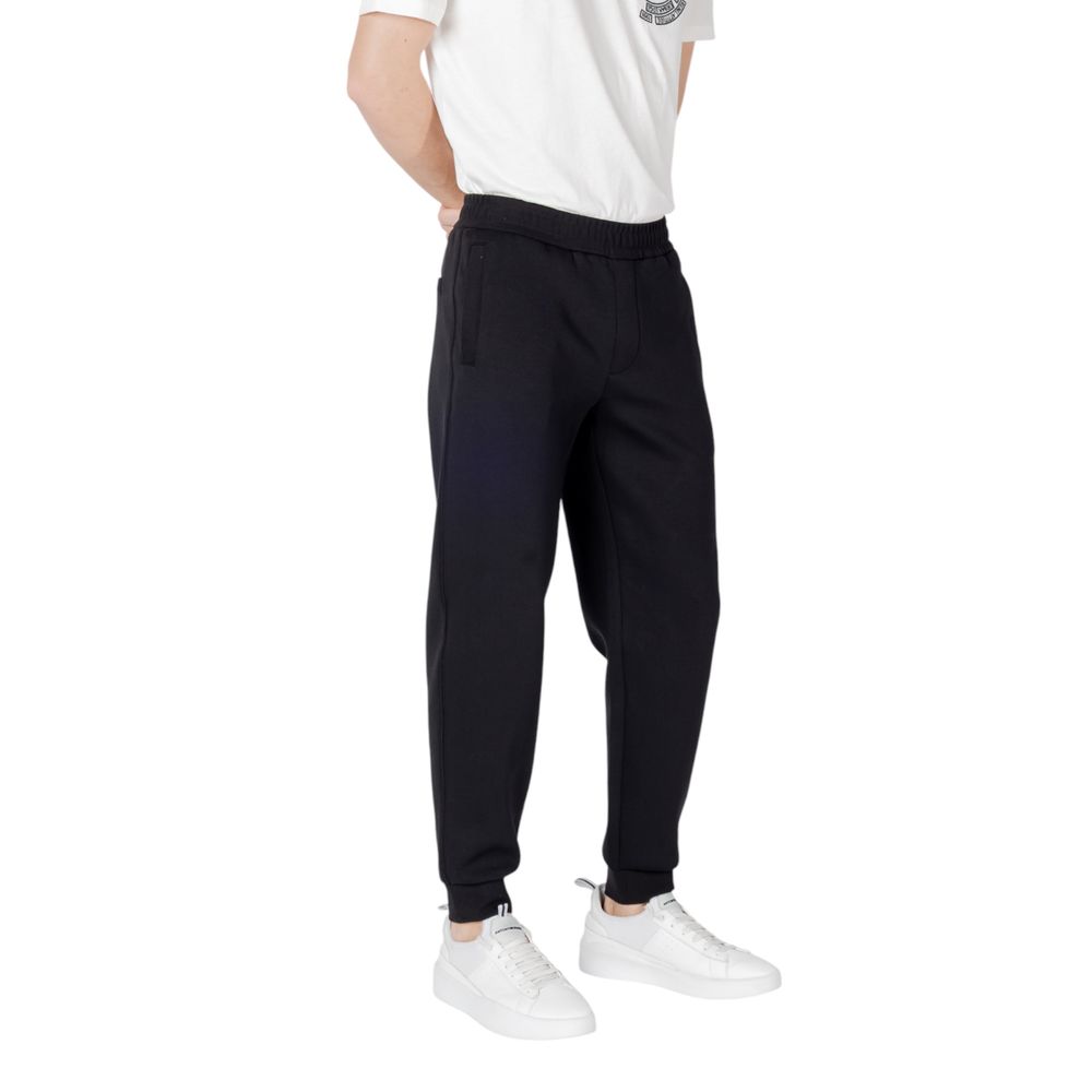 Armani Exchange Black Cotton Joggers Workout Pant