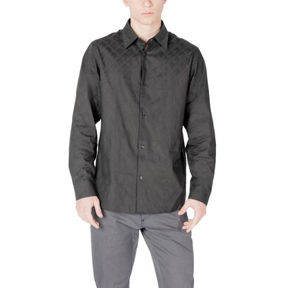 Armani Exchange Black Cotton Shirt