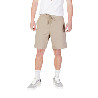 Replay Beige Cotton Bermuda