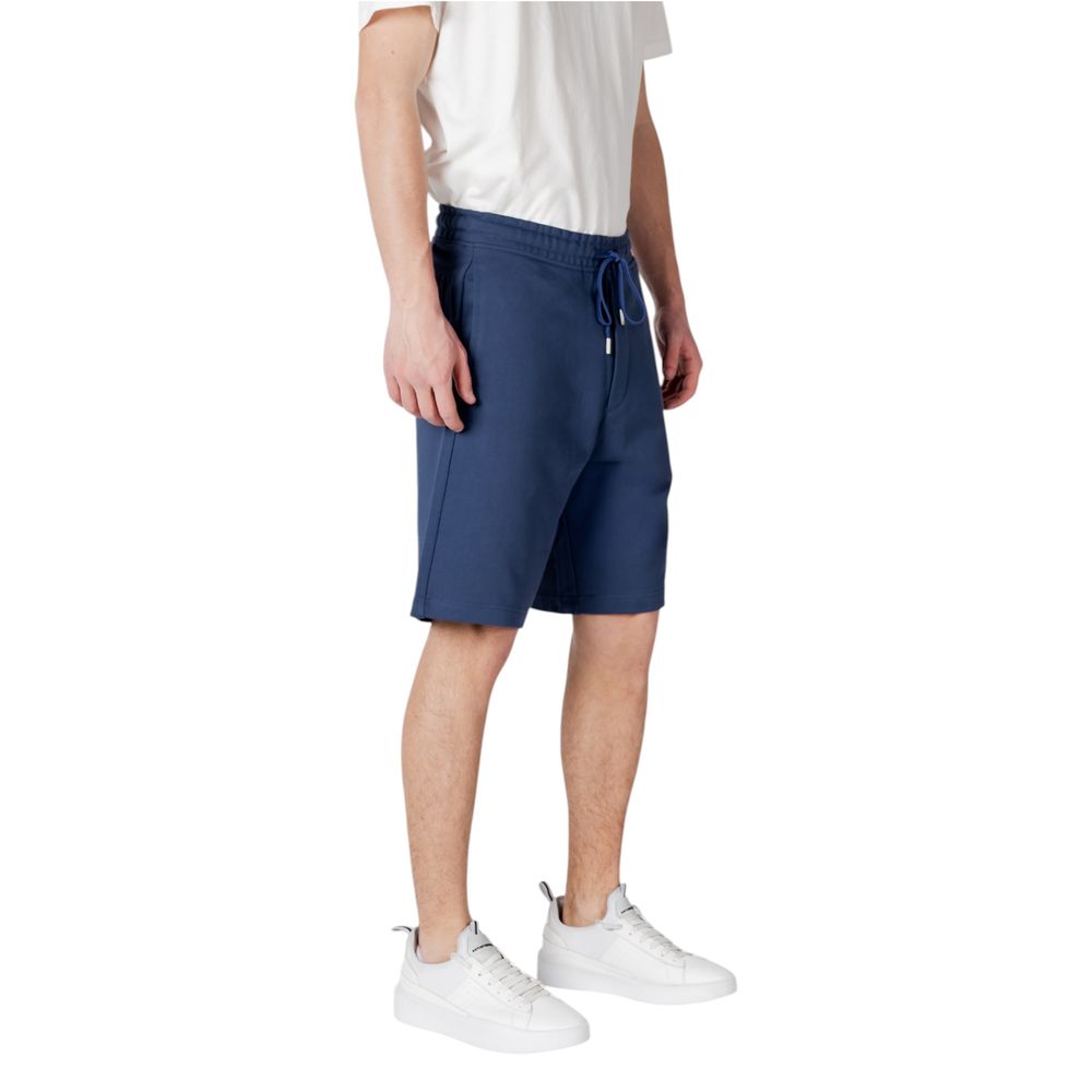 Replay Blue Cotton Bermuda