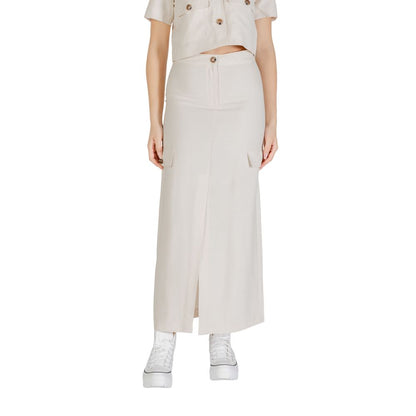 Jacqueline De Yong Bicolor Viscose Skirt