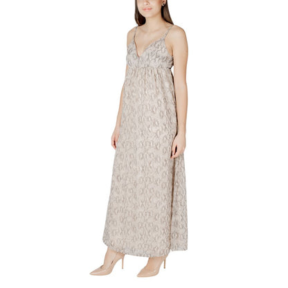 Only Beige Recycled Polyester Long
