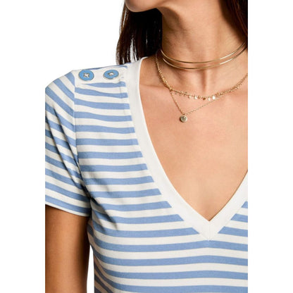 Morgan De Toi White Viscose T-Shirt