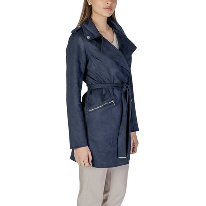Morgan De Toi Blue Polyester Coat