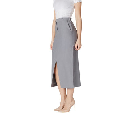 ICHI Gray Polyester Long