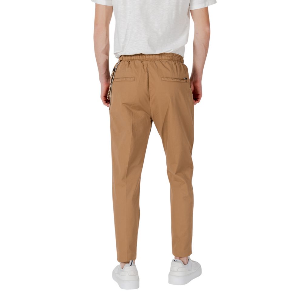 Gianni Lupo Brown Cotton Pant
