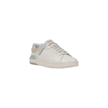 Clarks White Leather Sneaker
