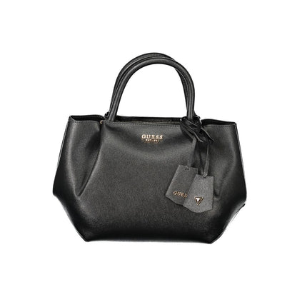 Guess Jeans Black Polyethylene Handbag