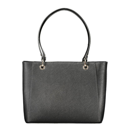 Guess Jeans Black Polyethylene Handbag