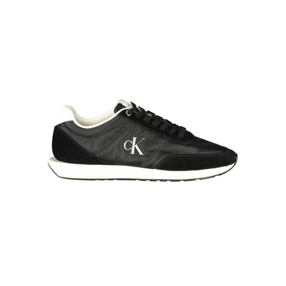 Calvin Klein Black Recycled Polyester Men Sneaker