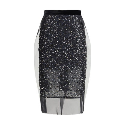 Sacai Sequin Embroidery Skirt