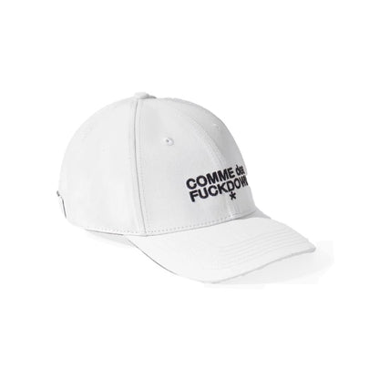 Comme Des Fuckdown White Cotton Hat