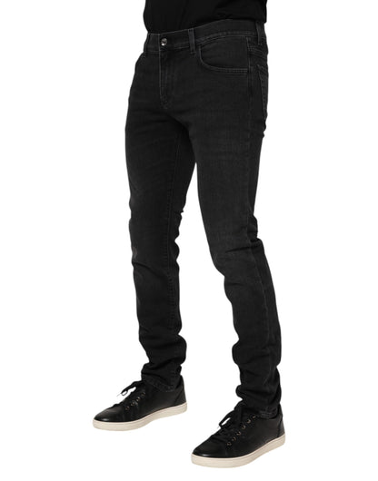 Dolce &amp; Gabbana Schwarze Skinny-Jeans aus Baumwolle für Herren