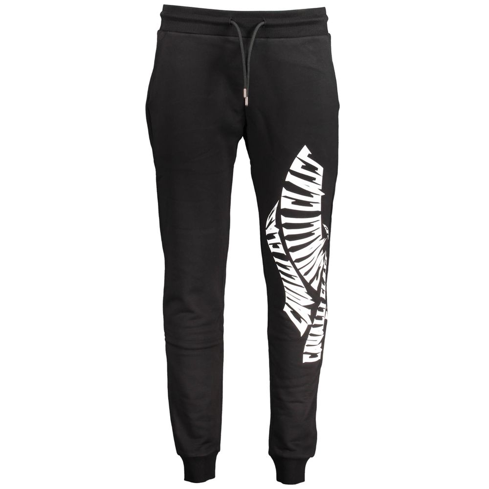 Cavalli Class Black Cotton Pant