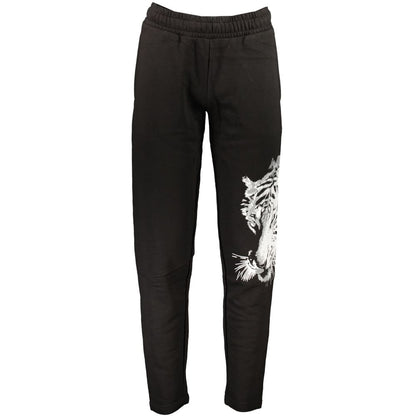 Cavalli Class Black Cotton Pant