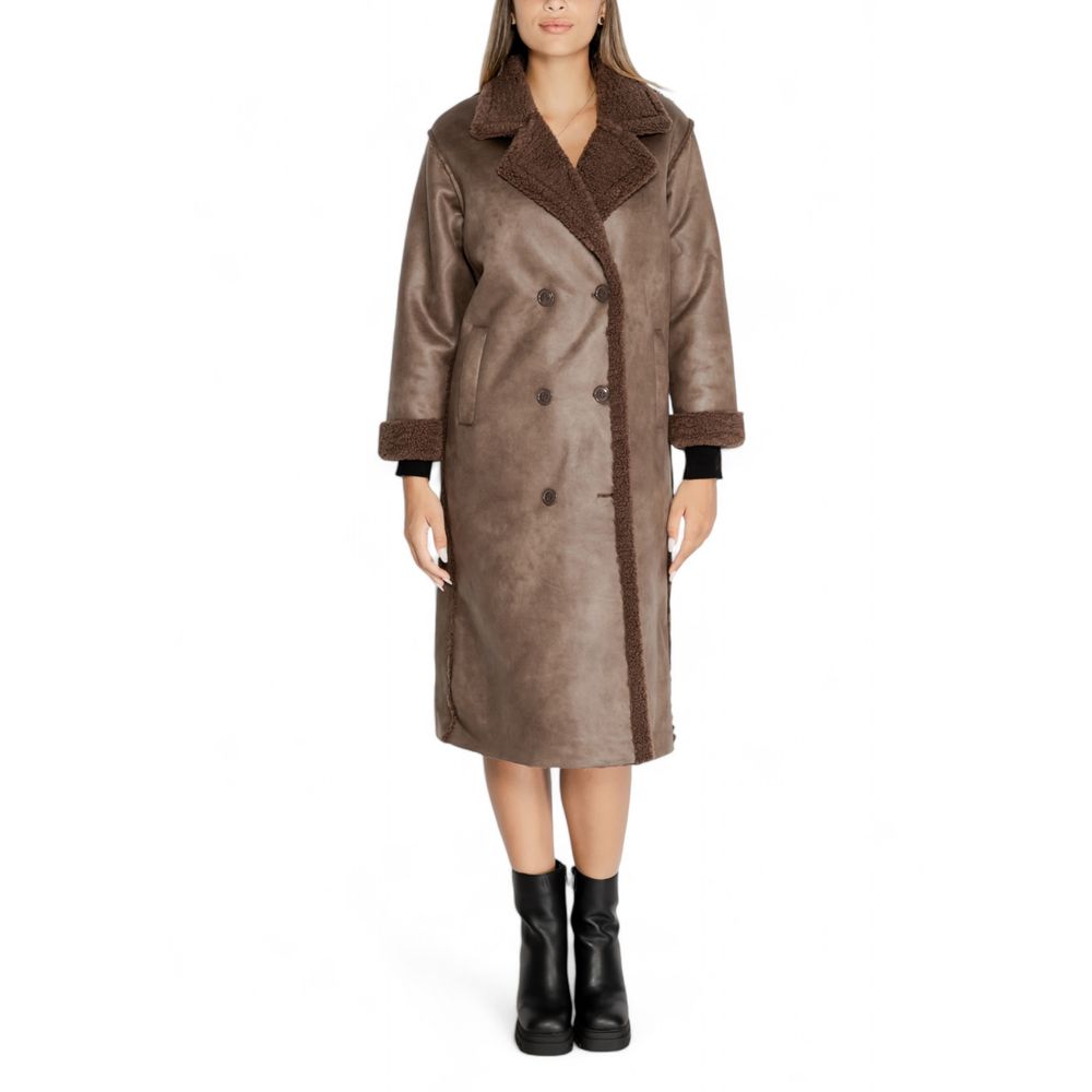 Cleré Brown Polyester Coat