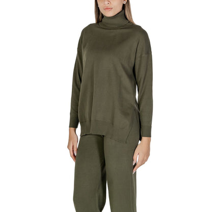 Cleré Green Viscose Turtleneck