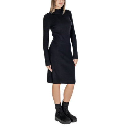 Cleré Black Viscose Midi