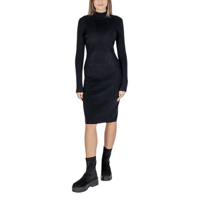 Cleré Black Viscose Midi