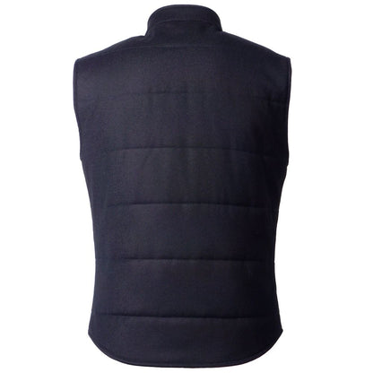 Made in Italy Blue Wool Sleveless Jacket