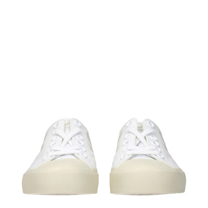 Veja White Fabric Low Tops