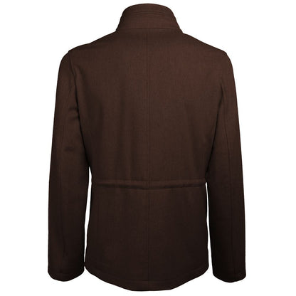 Made in Italy Brown Wool Jackets & Coat