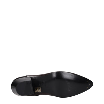 Celine Red Leather Ankle Boots