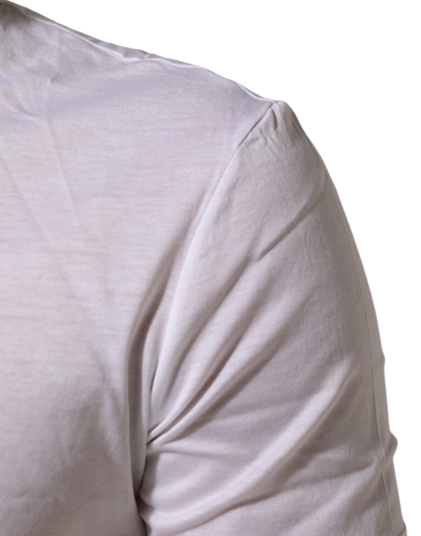 Dolce &amp; Gabbana Weißes Baumwoll-Unterwäsche-T-Shirt mit Rundhalsausschnitt